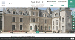 Desktop Screenshot of chateau-barbiniere.com