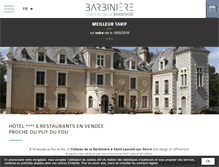 Tablet Screenshot of chateau-barbiniere.com